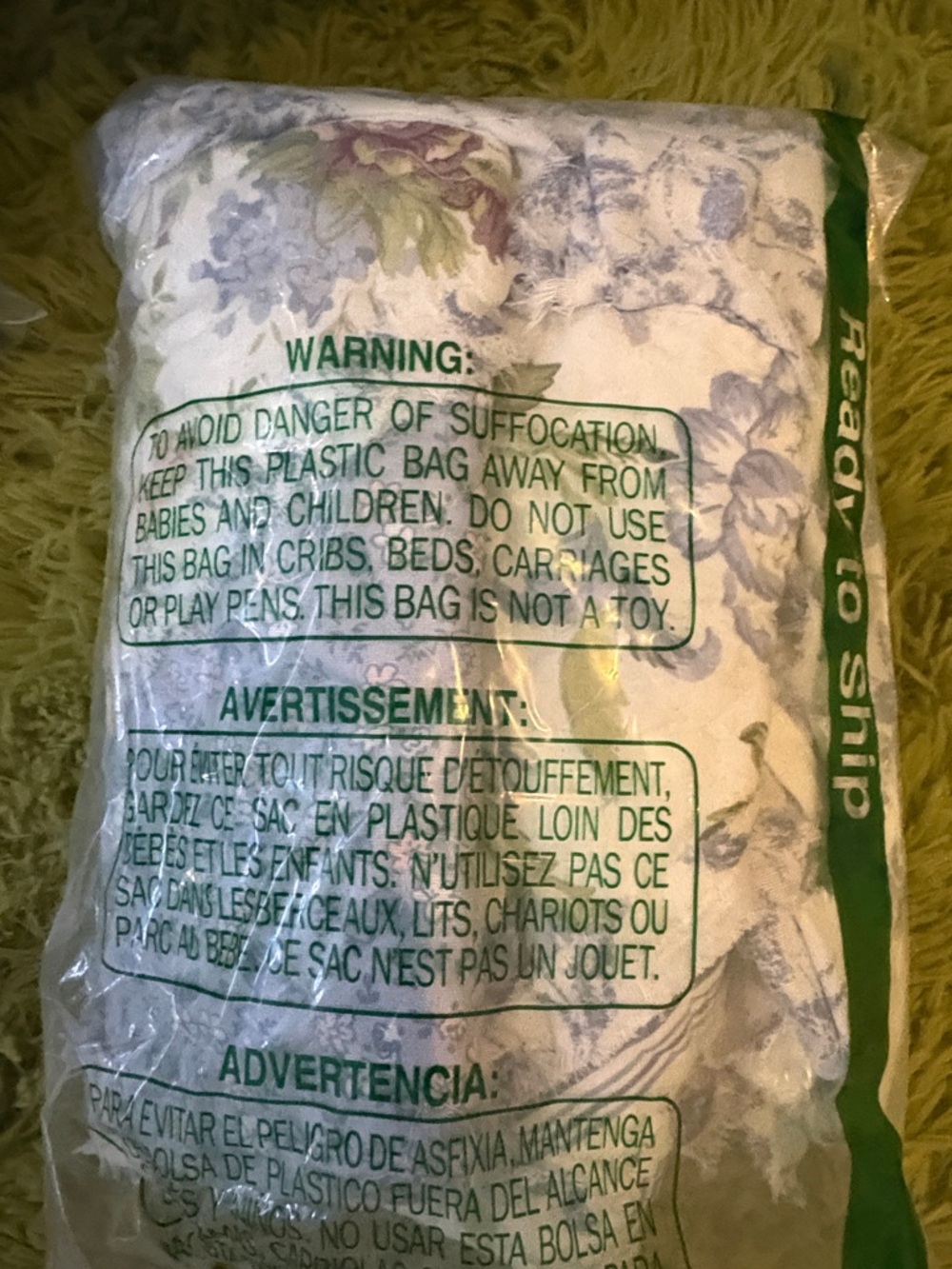 Brilliant Sunshine Blue Rose Patchwork Ruffle Pillowshams - Picture 8 of 8